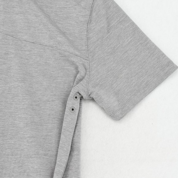 Volcom Polo Shirt Small Mens Hazard Performance Short Sleeve Jersey Heather Grey - Picture 6 of 8